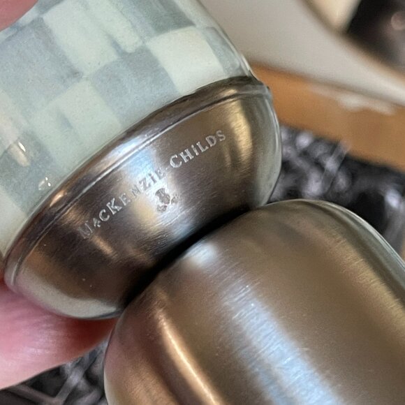 MacKenzie-Childs 3260 Jigger — Sterling Check® | Dual-Ended 1 oz / 1.5 oz | Gift - Picture 9 of 9